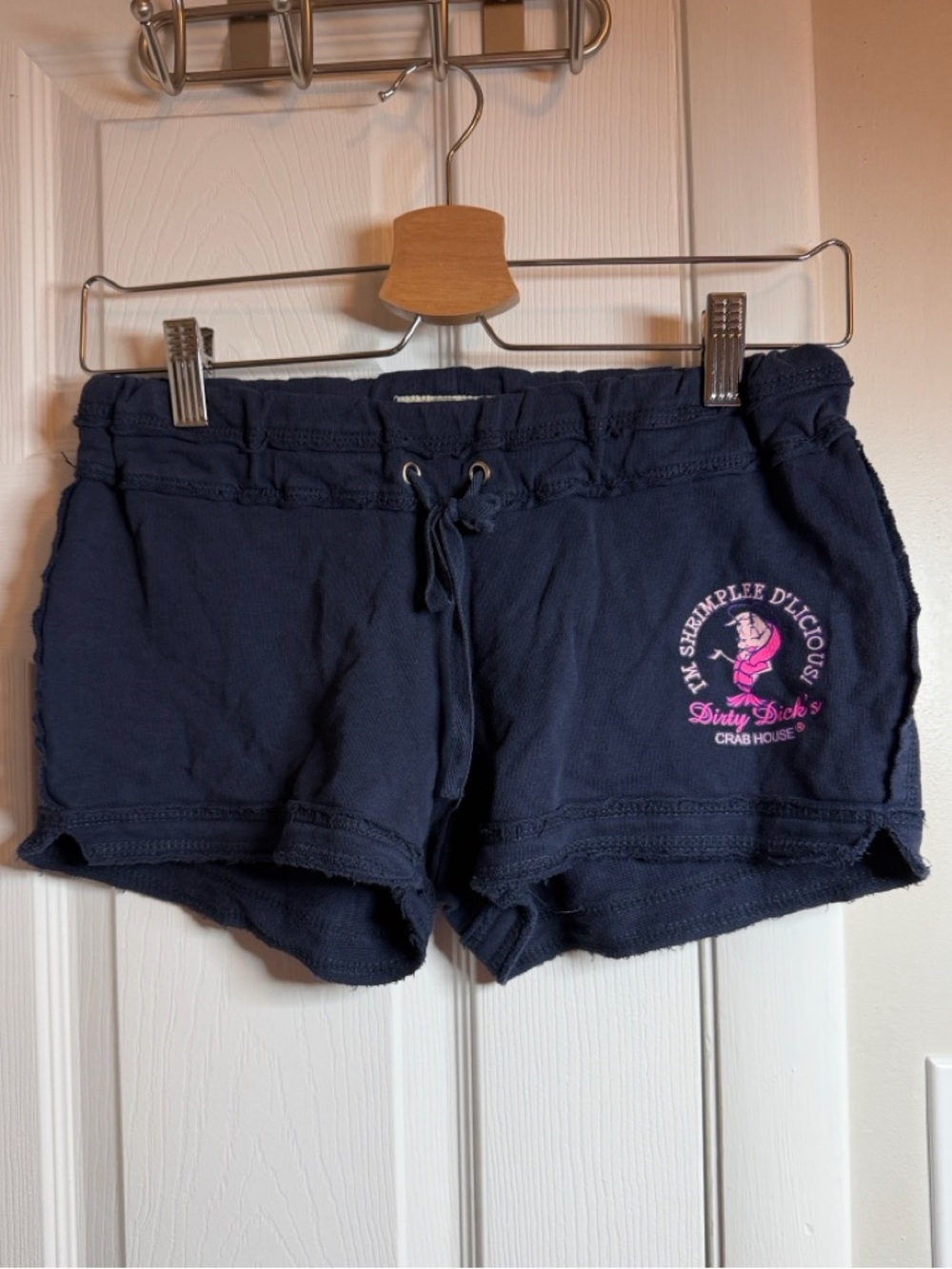 Women's Navy Dicks Crab House Short Shorts